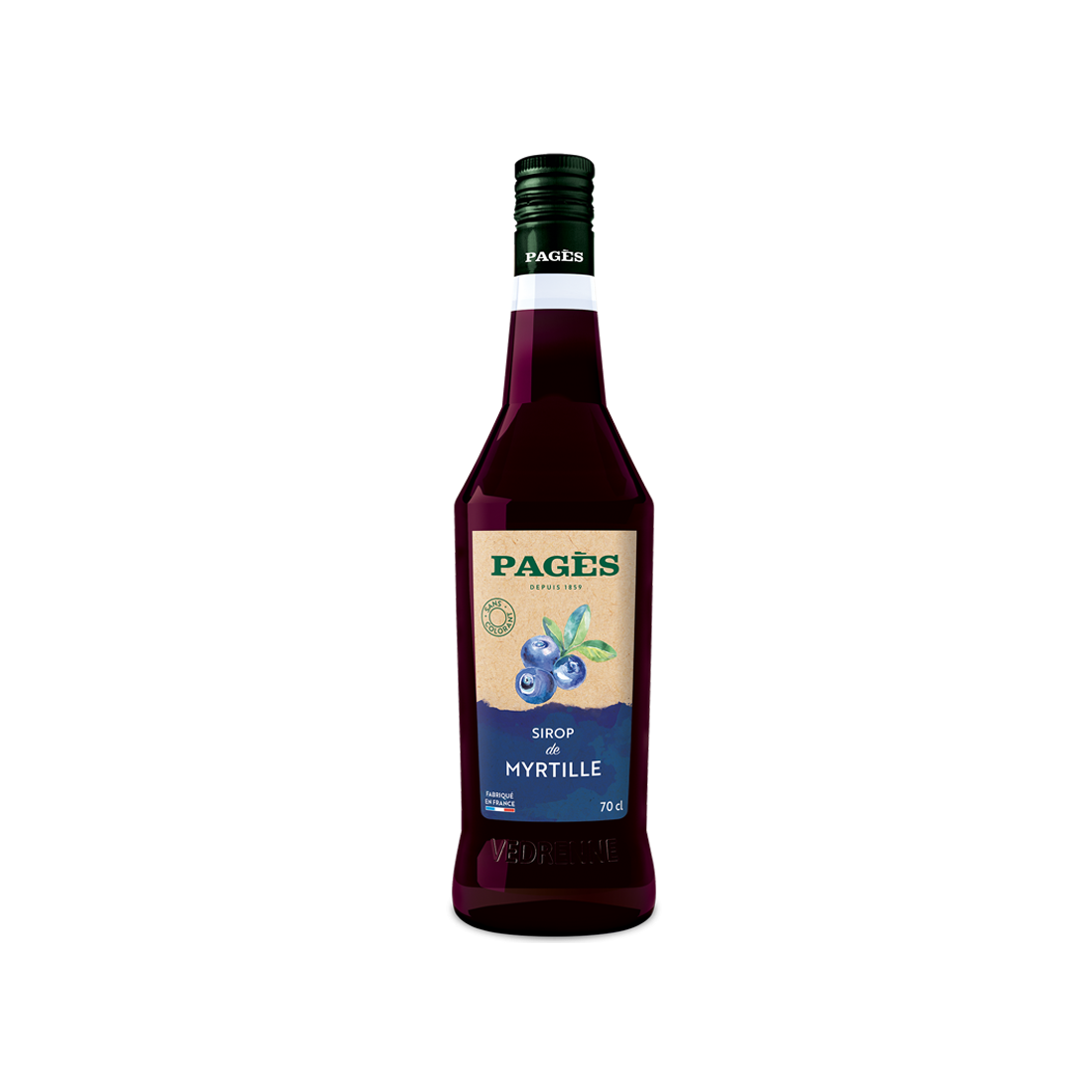 Sirop Myrtille PAGÈS 70cl