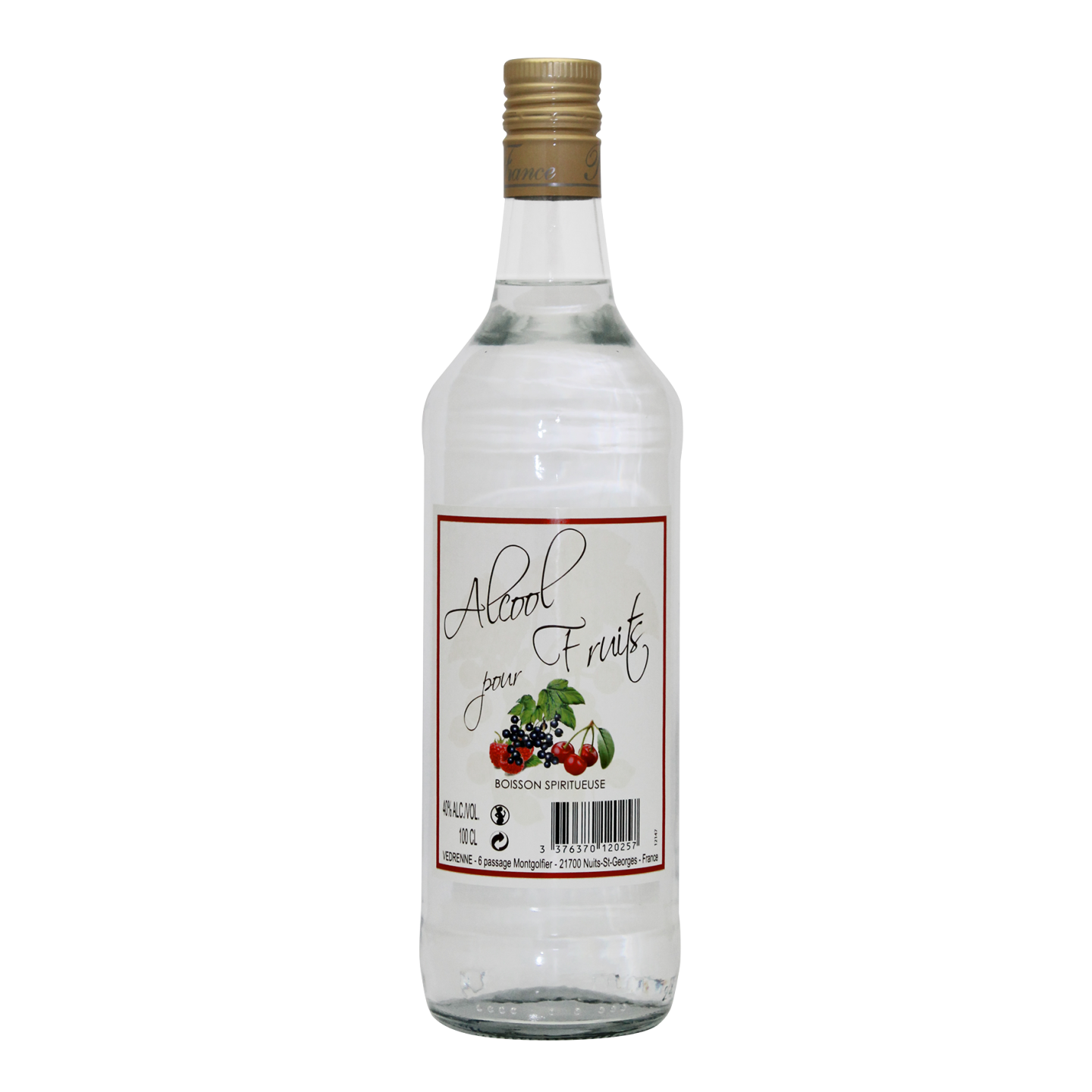 Alcool pour fruits VEDRENNE 40% - 100cl