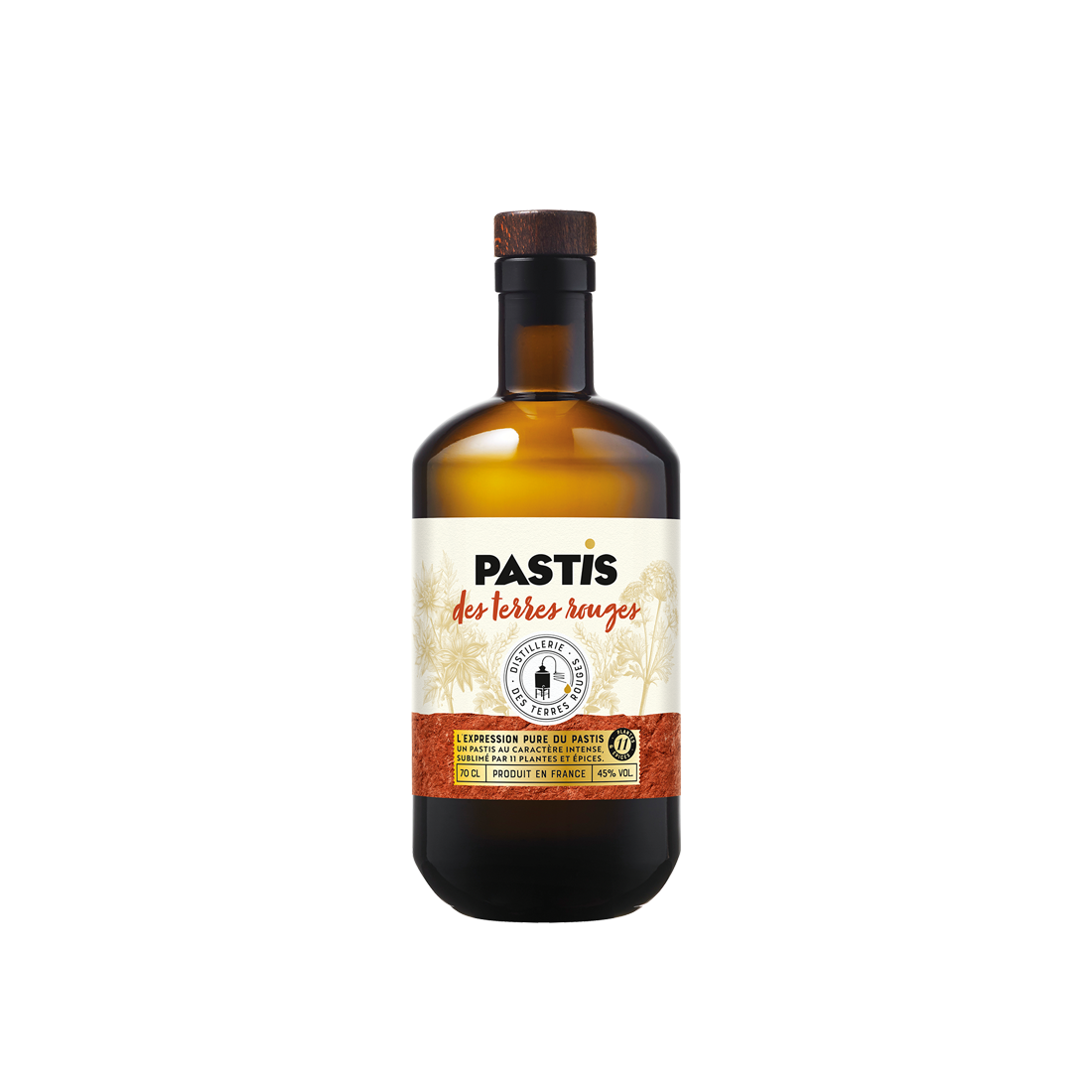 Pastis DISTILLERIE DES TERRES ROUGES 70cl - 45%