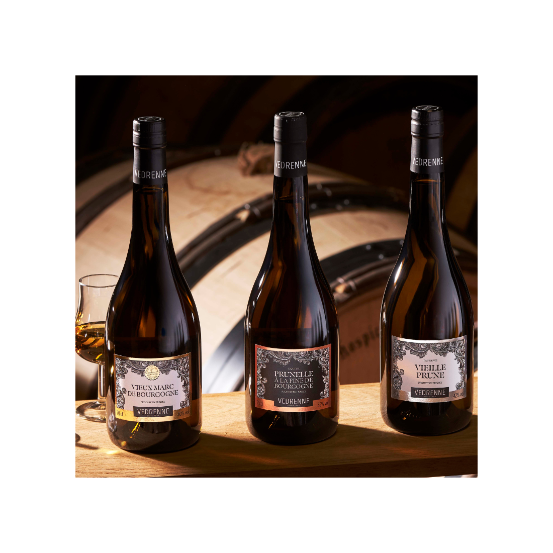 Liqueur de Prunelle à la fine de Bourgogne VEDRENNE 35% 70cl