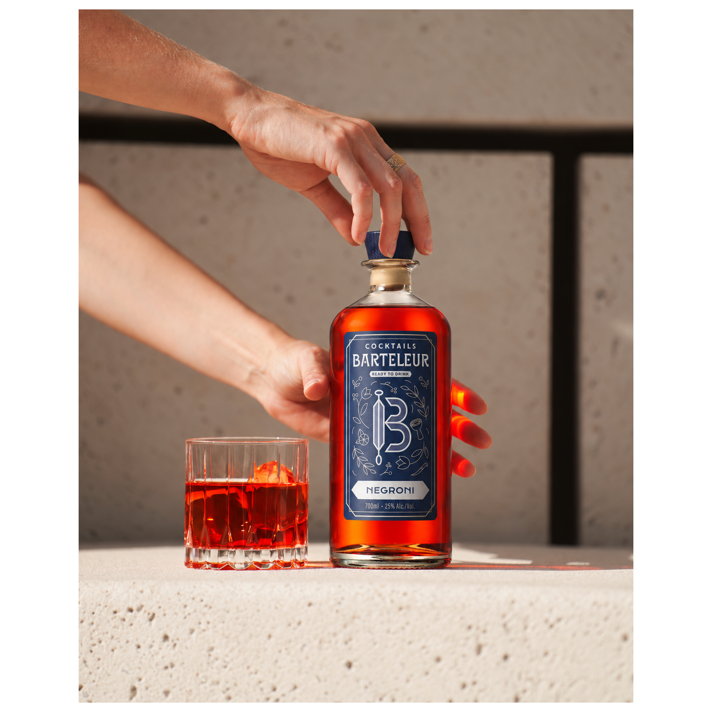Negroni • Cocktail Prêt-à-boire Negroni LE BARTELEUR 25% - 70 cl • Boisson Spiritueuse