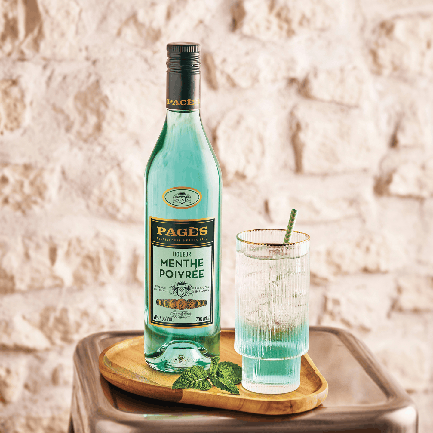 Liqueur de Menthe Poivrée PAGÈS 21% - 70cl