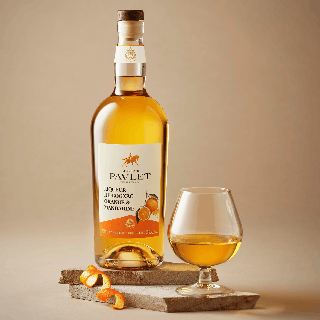 PAULET Cognac Orange and Mandarin Liqueur 40% - 70 cl