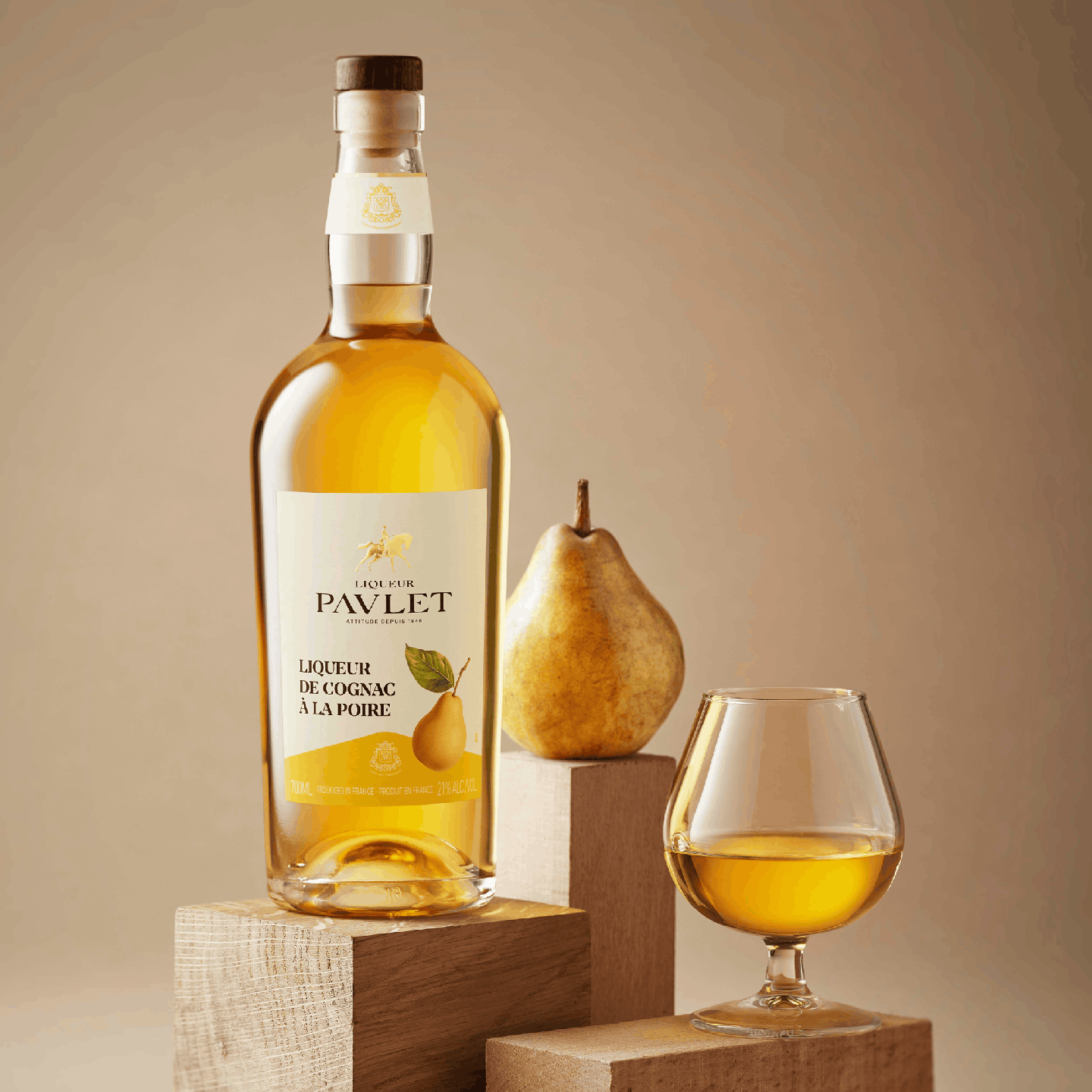 Liqueur de Cognac Poire PAULET 21% - 70 cl