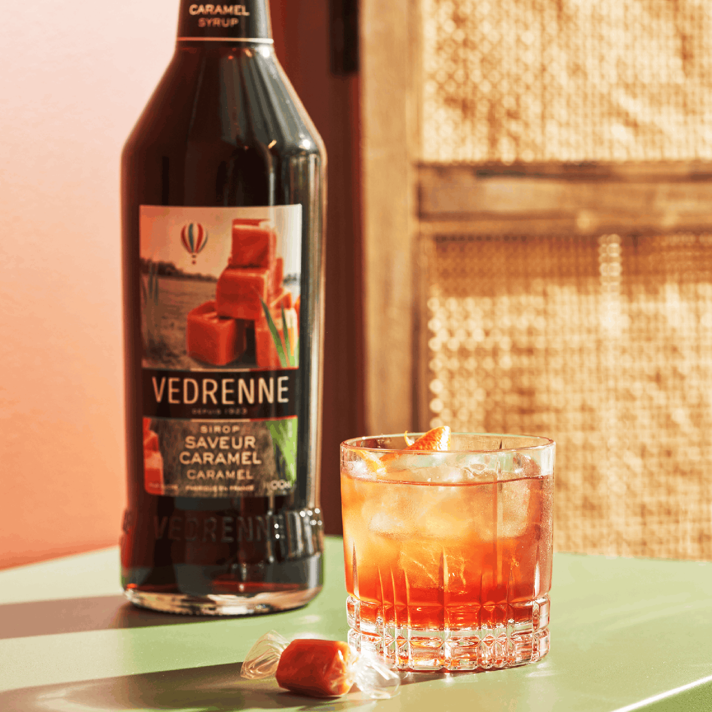Caramel-Flavored Syrup VEDRENNE 100cl