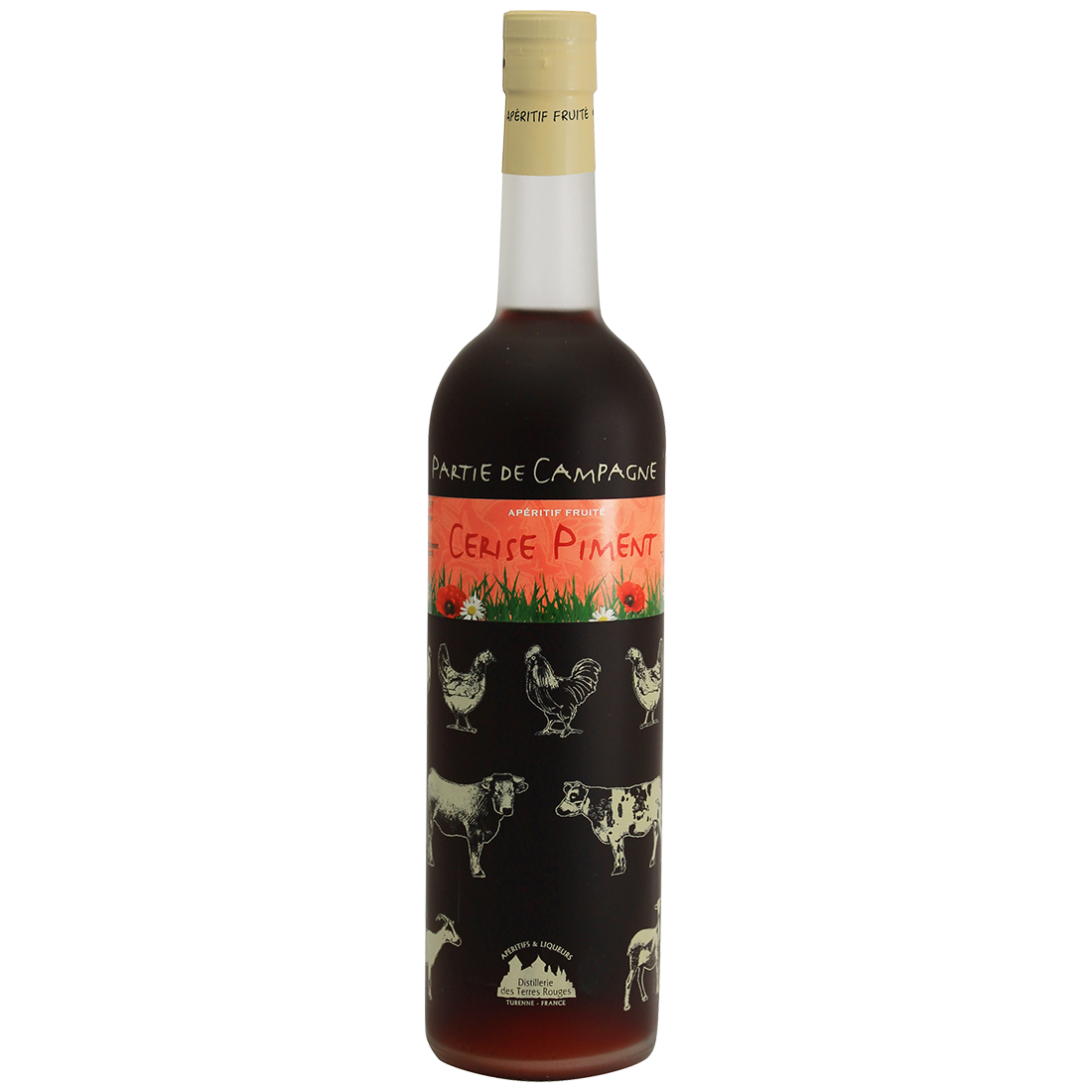 Partie de Campagne - Cerise Piment Vin aromatisé DISTILLERIE DES TERRES ROUGES 12% - 75cl Distillerie des terres rouges - 1