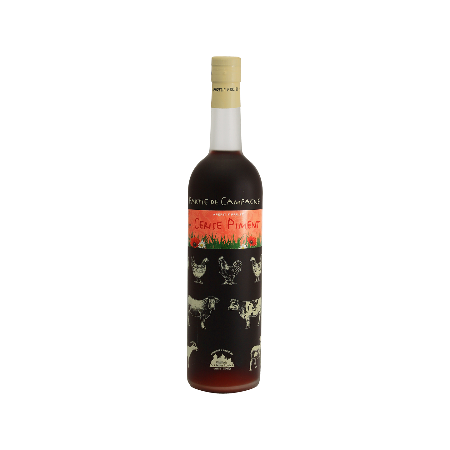 Partie de Campagne - Cerise Piment Vin aromatisé DISTILLERIE DES TERRES ROUGES 12% - 75cl Distillerie des terres rouges - 1