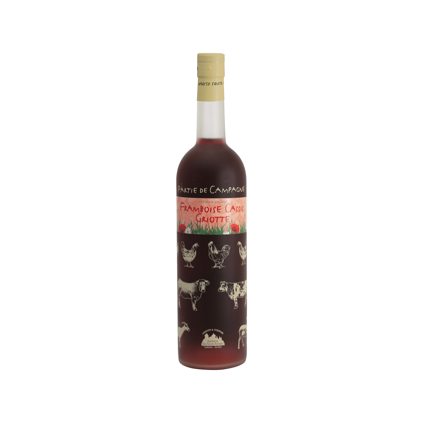 Partie de Campagne - Framboise-Cassis-Griotte Vin aromatisé DISTILLERIE DES TERRES ROUGES 12% - 75cl Distillerie des terres roug
