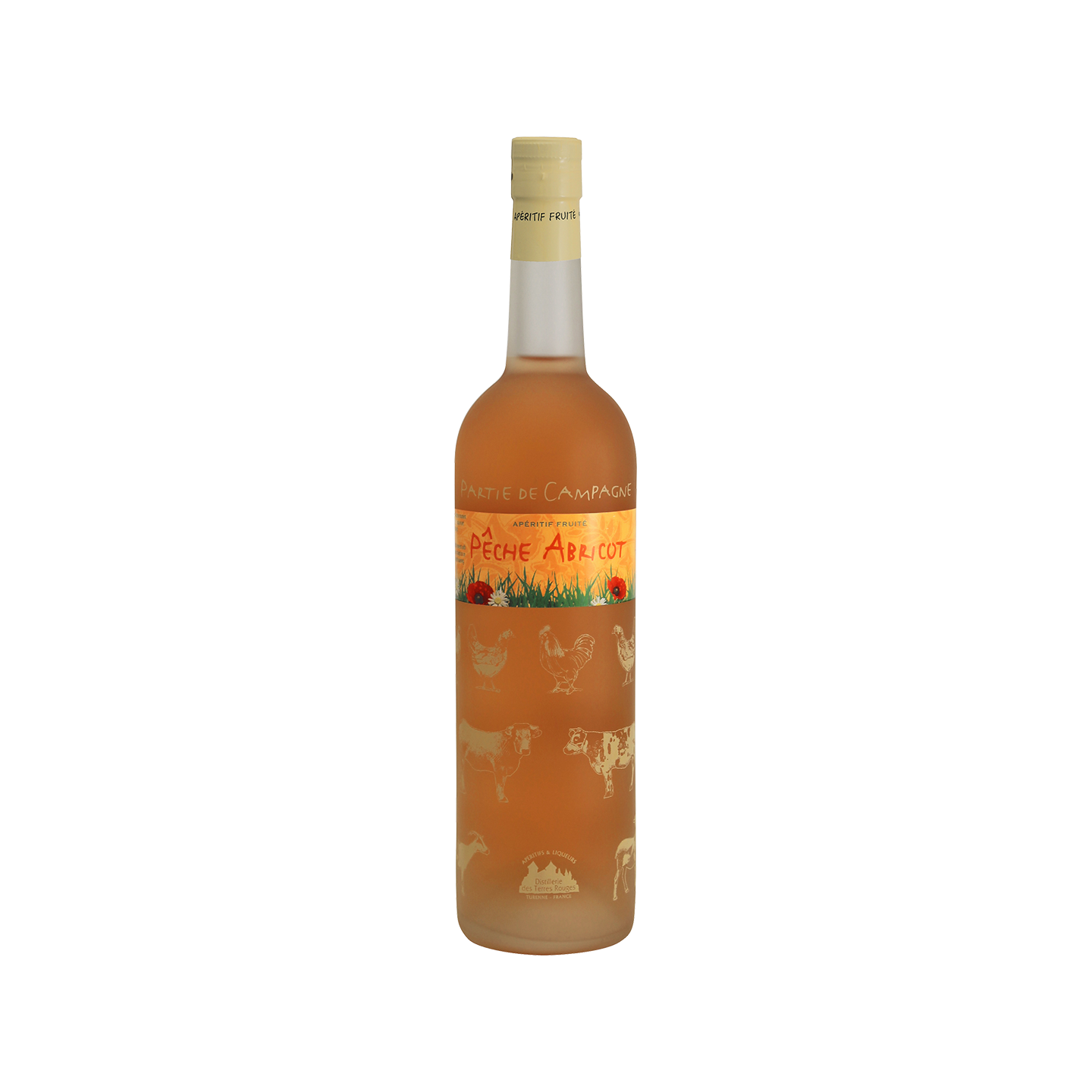 Partie de Campagne - Pêche-Abricot Vin aromatisé DISTILLERIE DES TERRES ROUGES 12% - 75cl Distillerie des terres rouges - 1