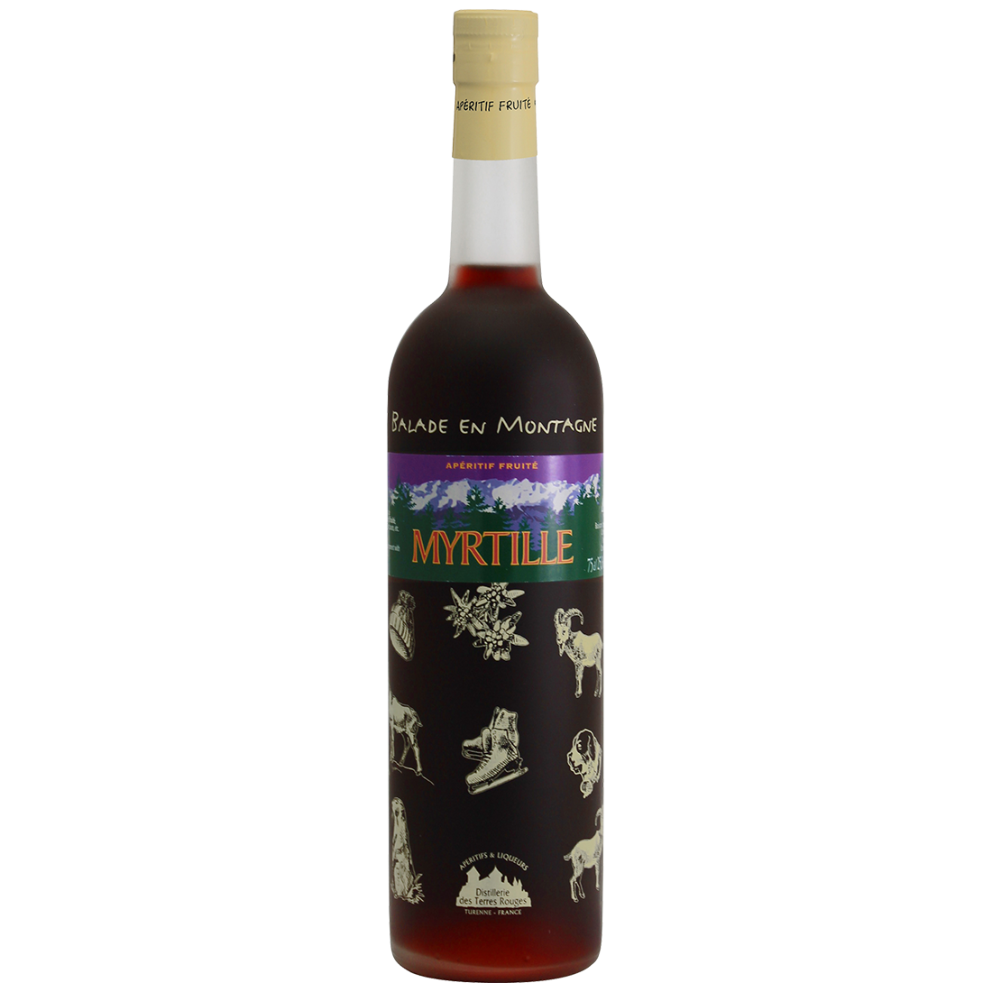 Balade en Montagne - Myrtille Vin aromatisé DISTILLERIE DES TERRES ROUGES 12% - 75cl Distillerie des terres rouges - 1