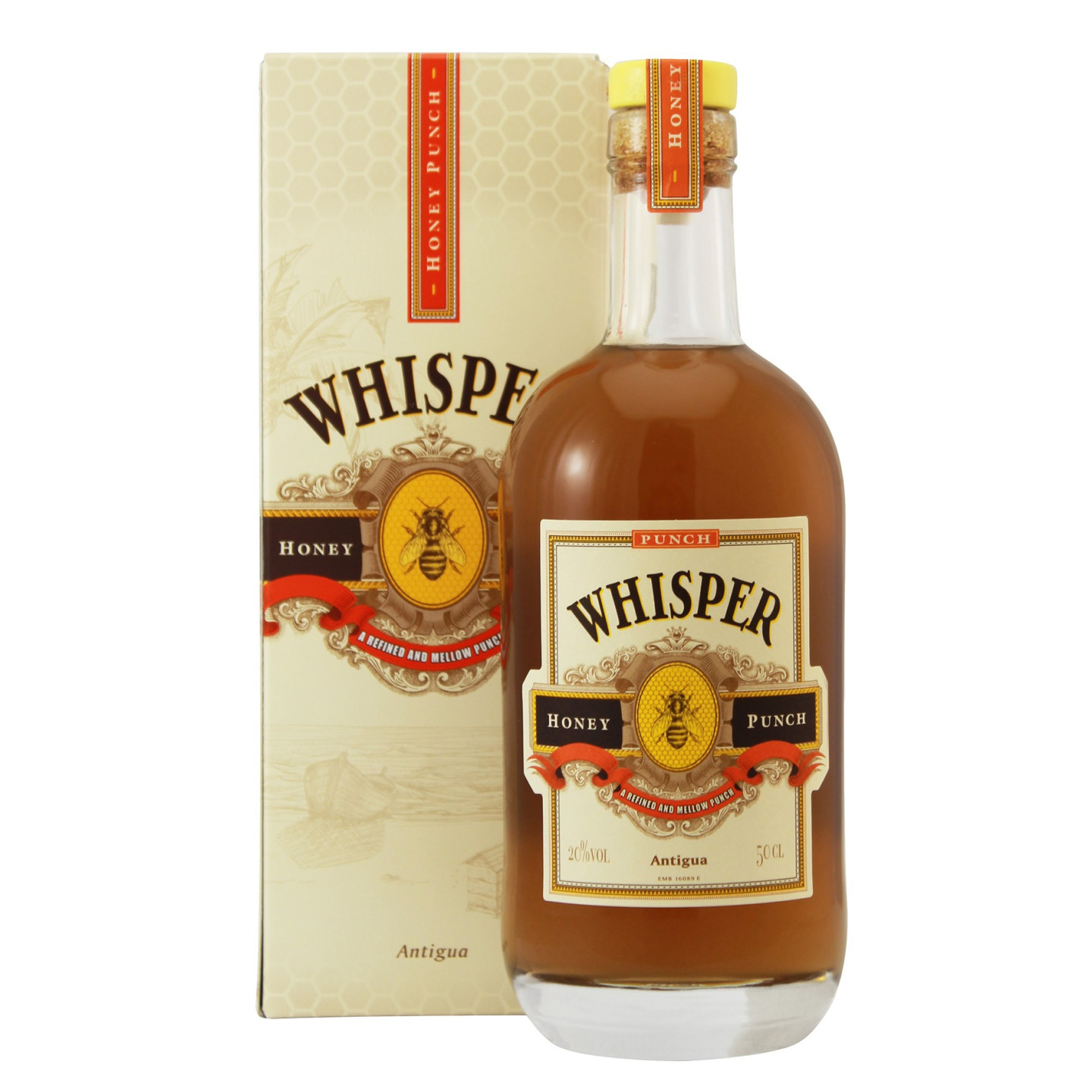 Honey Punch in Gift Box WHISPER Rum Punch 20% - 50cl