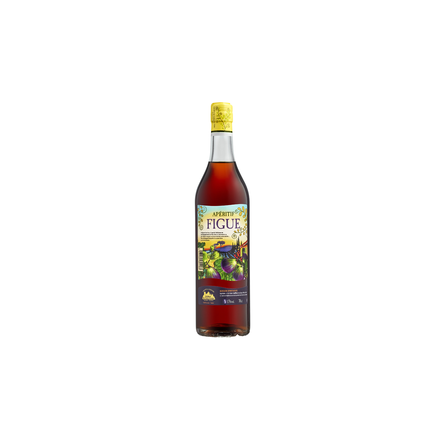 Apéritif Figue - Boisson Spiritueuse DISTILLERIE DES TERRES ROUGES 17% - 70cl