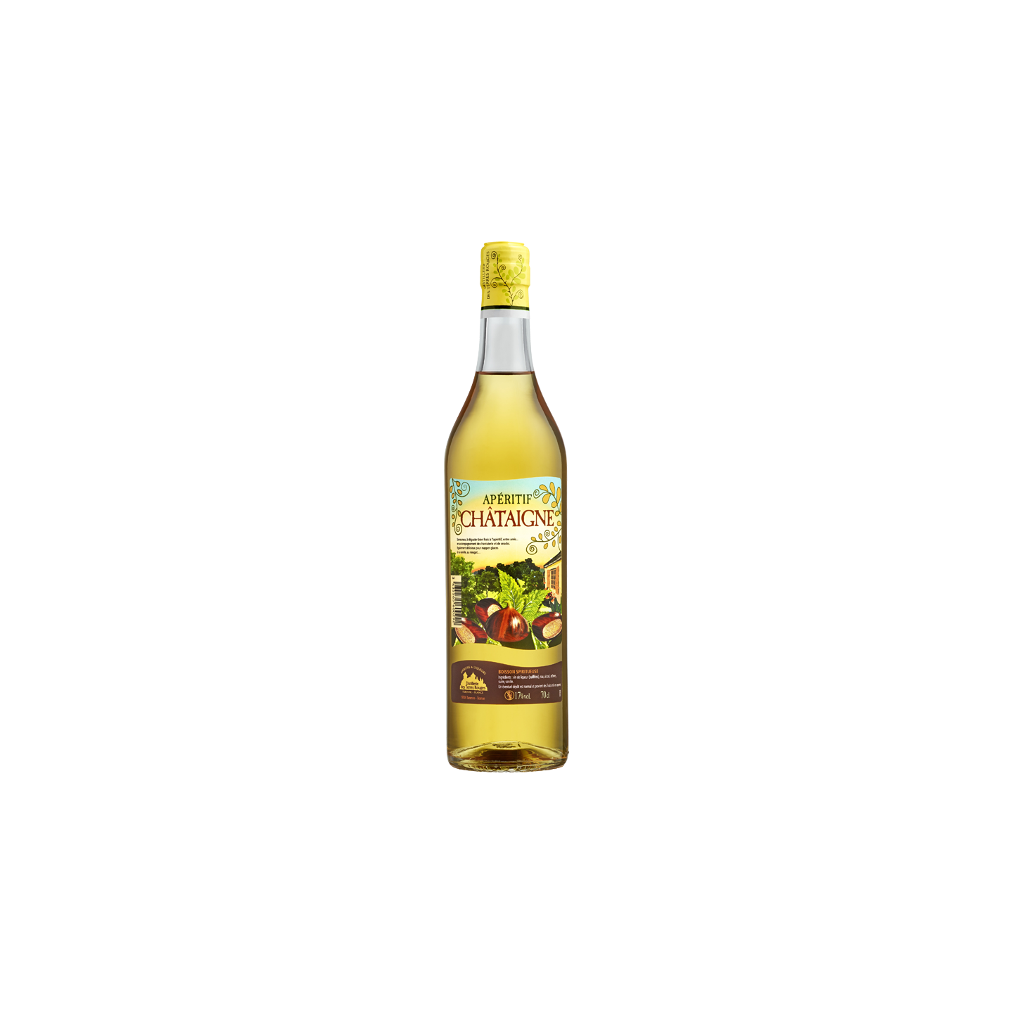 Chestnut Aperitif - Spirit Drink - DISTILLERIE DES TERRES ROUGES 17% - 70 cl
