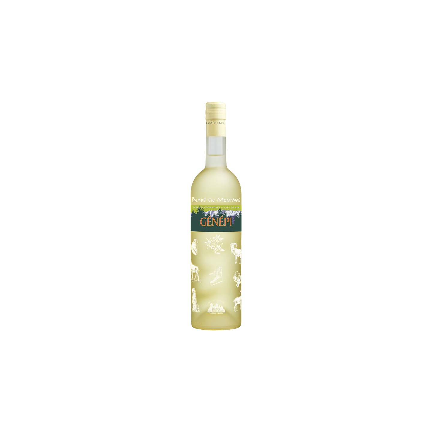 Génépi artisanal Distillerie Des Terres Rouges 12% - 75cl