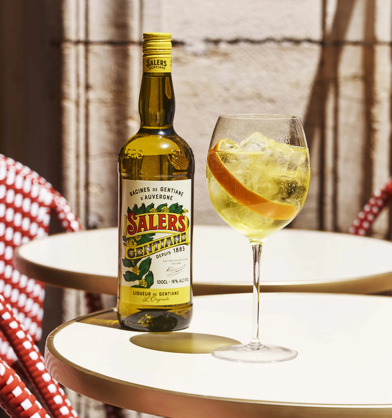 Cocktail Salers Tonic et bouteille Salers