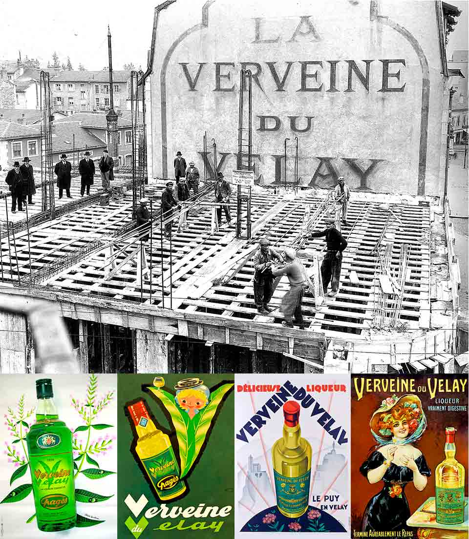 Photo et affiches anciennes de la Verveine du Velay